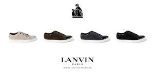 LANVIN Suede Low-Top Sneakers