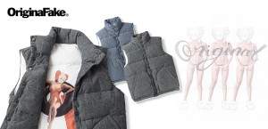 Original Fake - DOWN VEST doudoune reversible