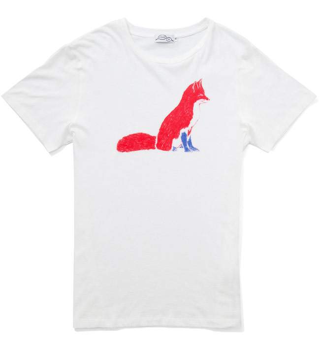 White Fox Tee par KITSUNE x Carine BRANCOWITZ