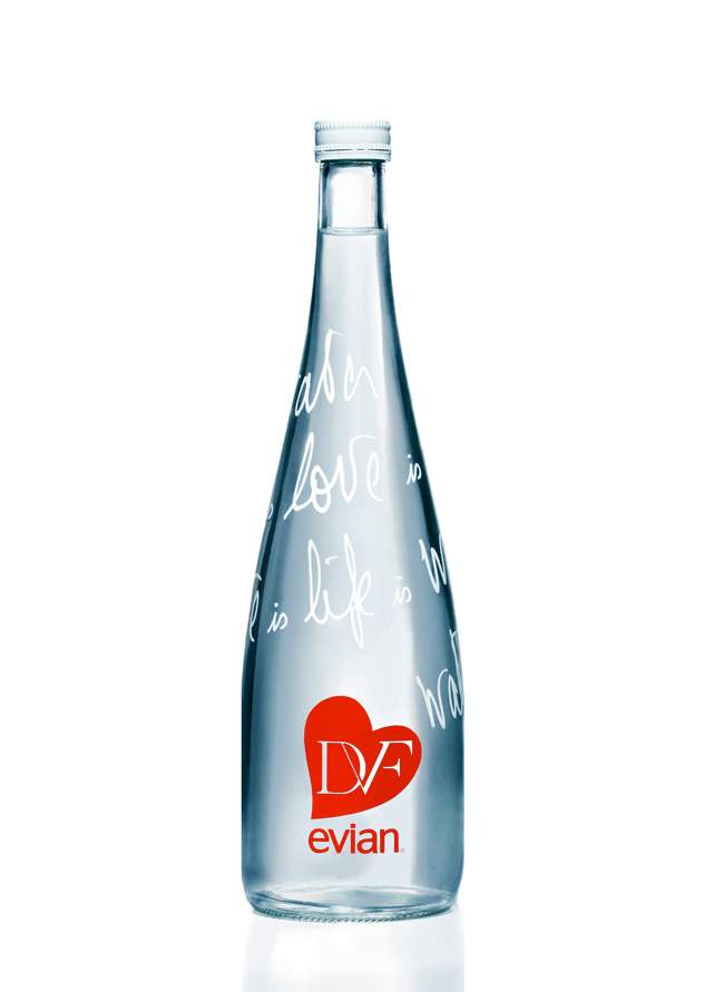 EVIAN x Diane Von Furstenberg limited edition 2013