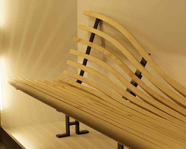 Banc QUAND ZEPHYR DANSE par Harmonie HENRIO