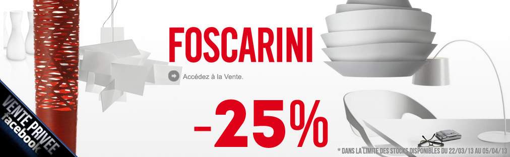 Vente Privée FOSCARINI sur Le Pelican !