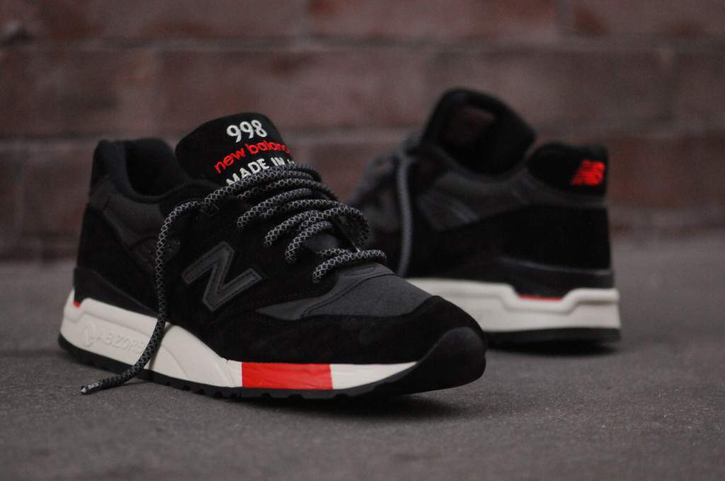 NEW BALANCE 998 Black/Red (Kith NYC exclusive)