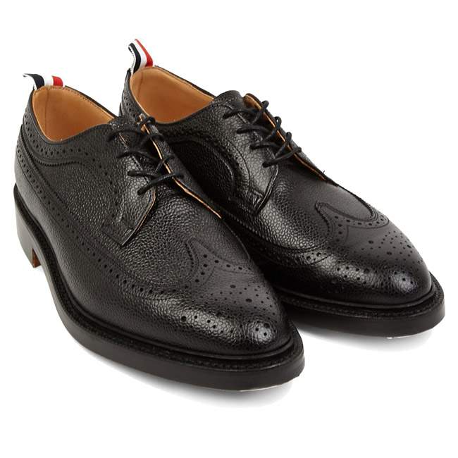 Black Classic Wingtip Brogues THOM BROWNE