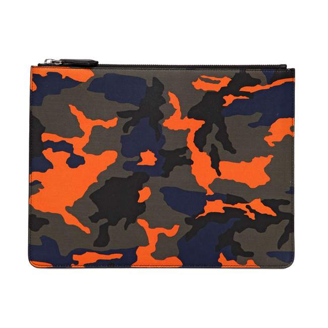 Grande Pochette en Cuir Camo Fluo GIVENCHY