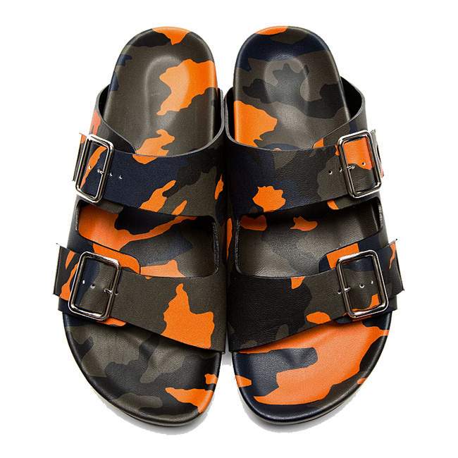 Sandales Imprimées Camo Fluo GIVENCHY