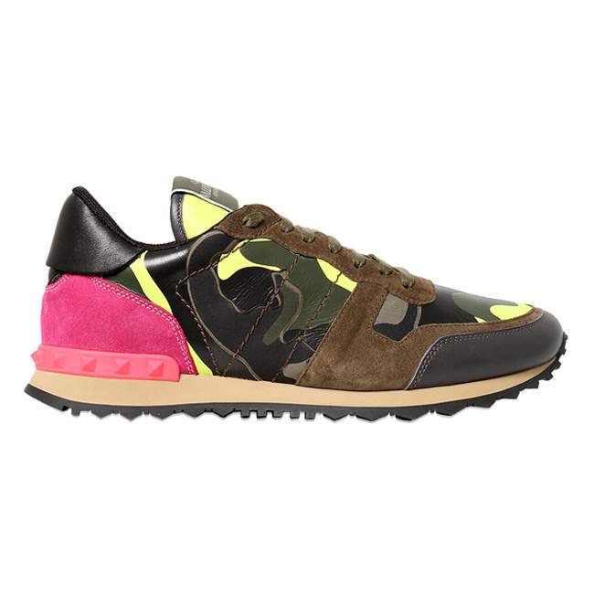 Sneakers “ROCKSTUD” Camo Fluo VALENTINO