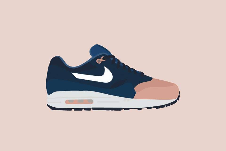 Illustrations Nike Air Max 1 x Ronnie Fieg par THE LIME BATH