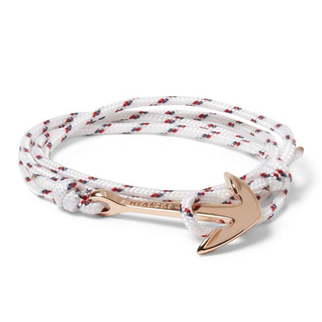 Bracelet MIANSAI Woven-Cord and Rose Gold Hook Wrap