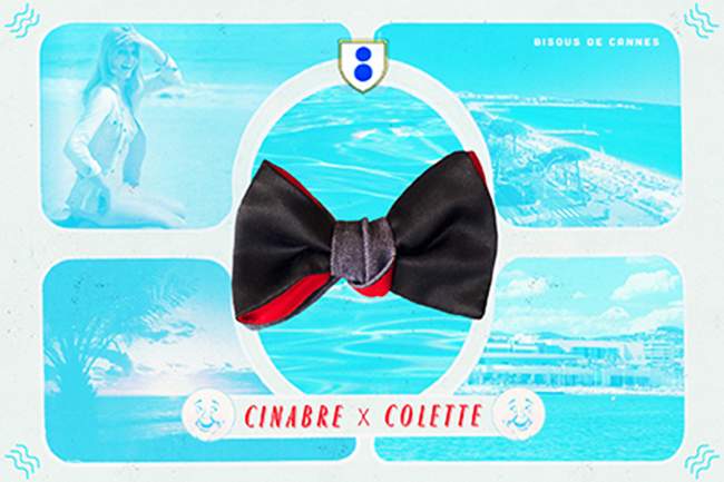 Collection Noeuds Papillon Festival de Cannes CINABRE x COLETTE