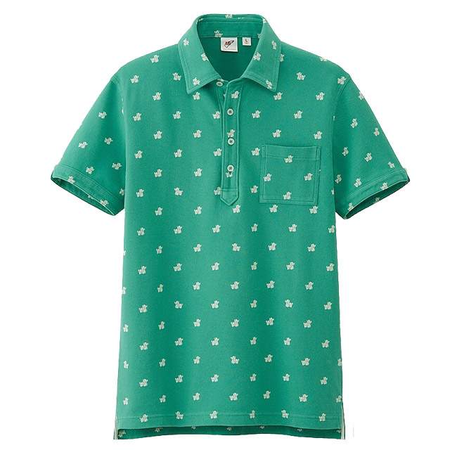 Polo Washed Short Sleeve Green UNIQLO x Michael BASTIAN