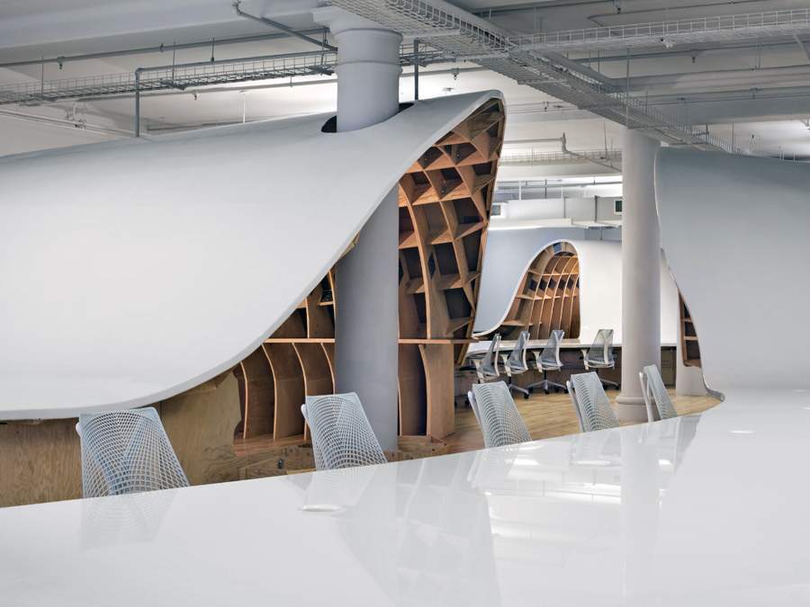 Les Bureaux The Barbarian Group par Clive WILKINSON